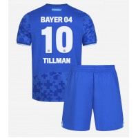 Otroški Nogometni dresi Bayer Leverkusen Malik Tillman #10 Tretji 2025-26 Kratek Rokav (+ Kratke hlače)